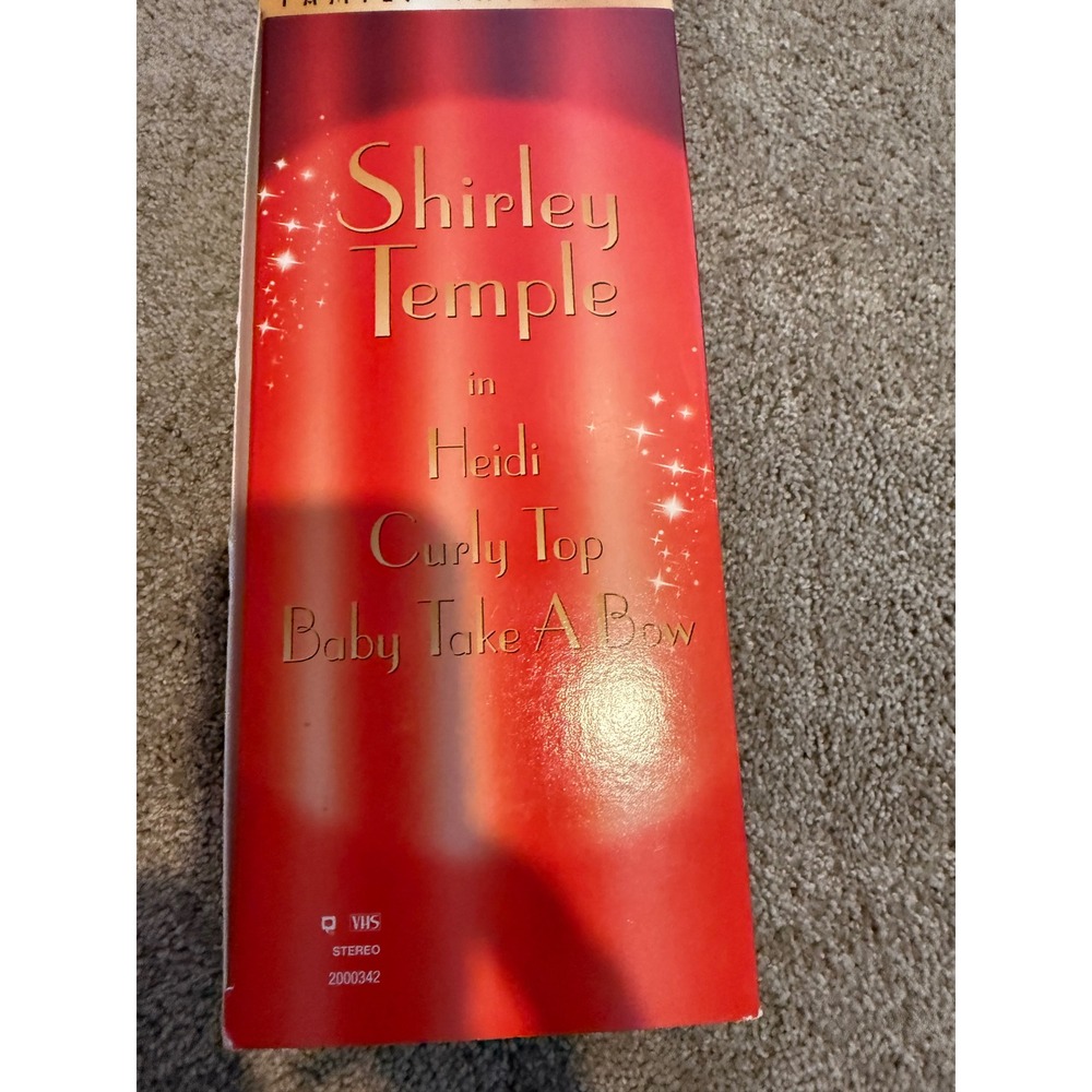 Shirley Temple Family VHS Triple Pack Movie Collection Heidi Curly Top Baby - Picture 5 of 9